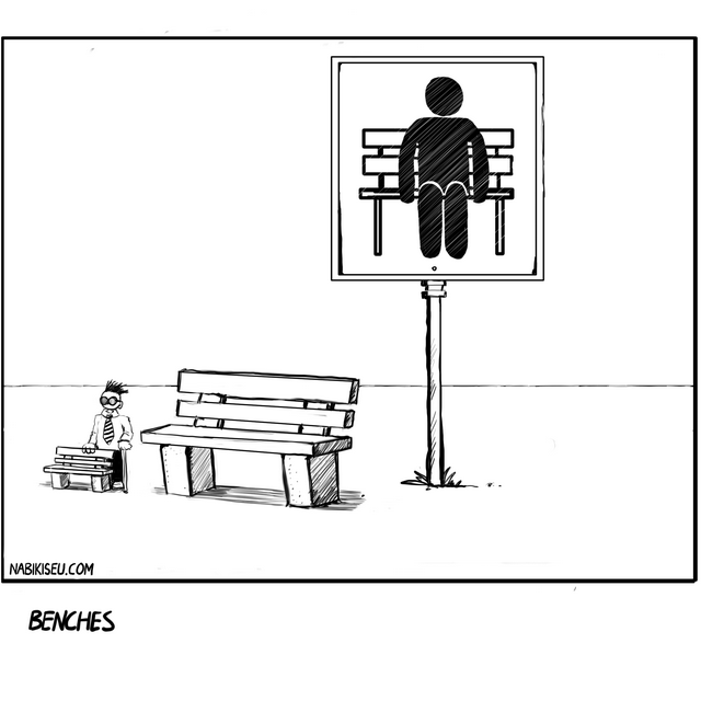 bench man sitting wasteland waiting for godot