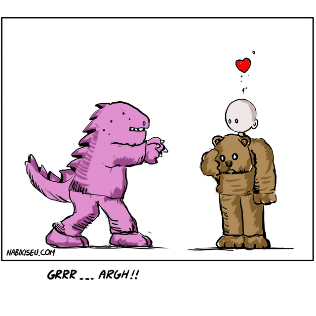 monster bear costume love
